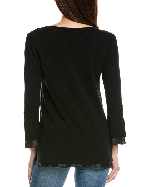 Lafayette 148 New York Wool & Cashmere-Blend V-Neck Sweater