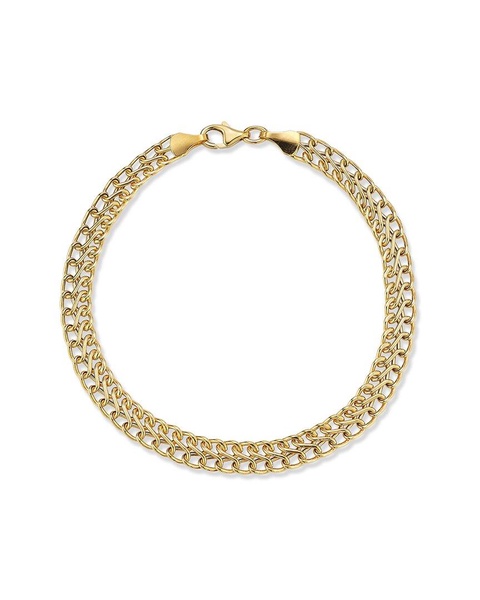14K Italian Gold Bold Link Mesh Bracelet