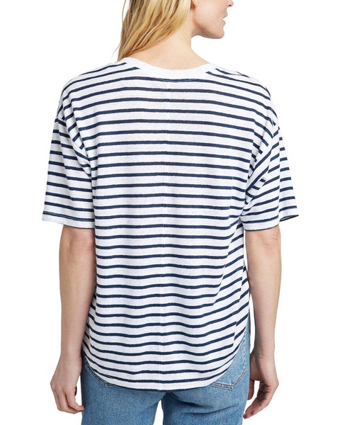 Faherty Linen V Neck T-Shirt
