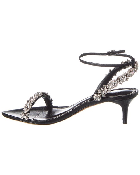 aurora crystal 50 leather sandal