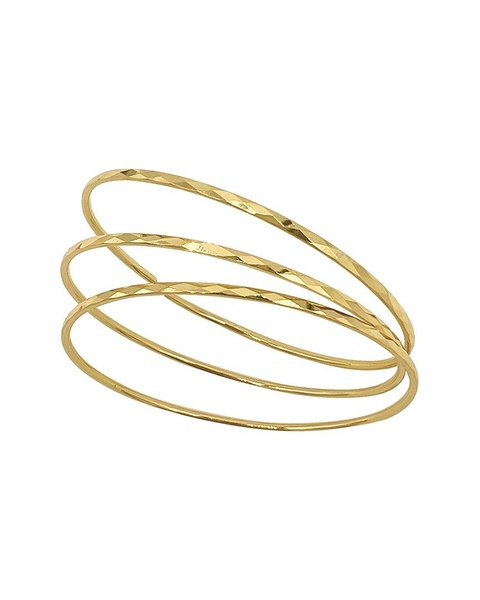 Adornia 14K Plated Bangle Bracelet