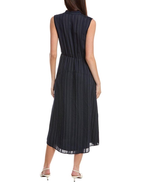 drapey stripe tiered maxi dress