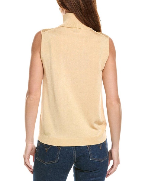 Lafayette 148 New York Sleeveless Turtleneck Shell