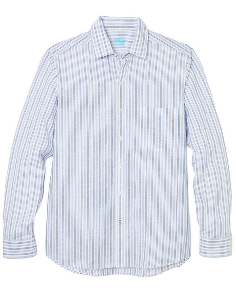 J.McLaughlin Waikiki Gramercy Modern Fit Linen-Blend Woven Shirt