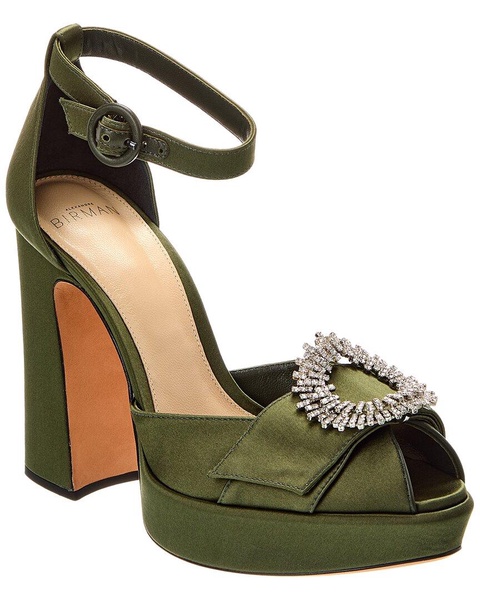 madelina curve 120 satin platform pump