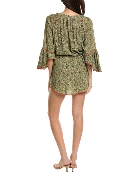 ViX Ortiz Green Layla Short Cover Romper