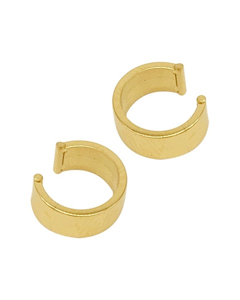 ADORNIA 14K Plated Cuff Earrings