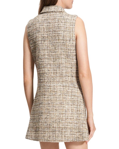 mix tweed military mini dress