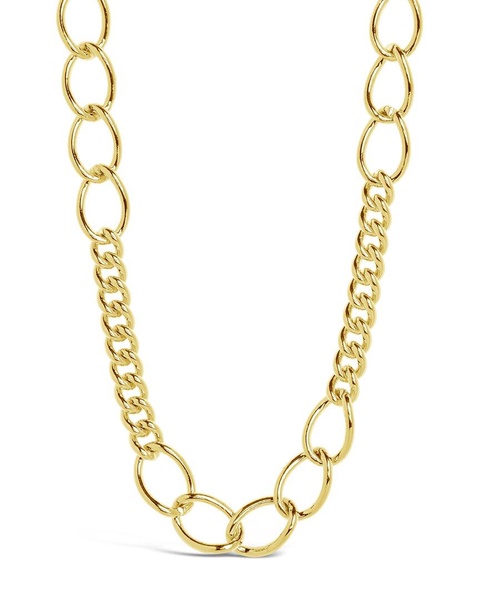 Sterling Forever 14K Plated Lucille Chain Necklace