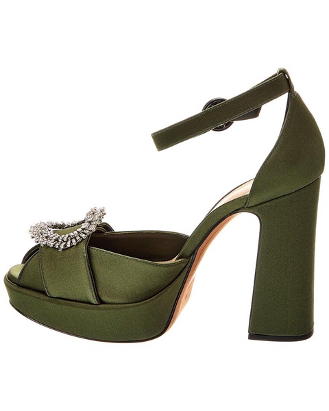 madelina curve 120 satin platform pump