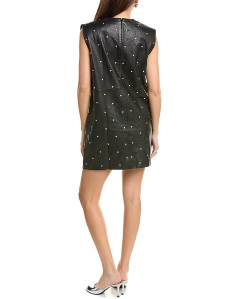 AllSaints Mika Valentine Leather Mini Dress