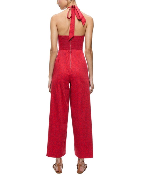 alice + olivia Aida Ankle Length Halter Jumpsuit
