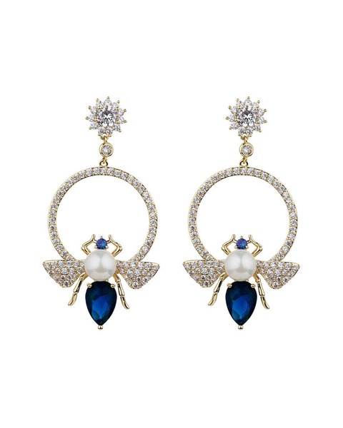 Eye Candy LA CZ Queen Bee Statement Earrings