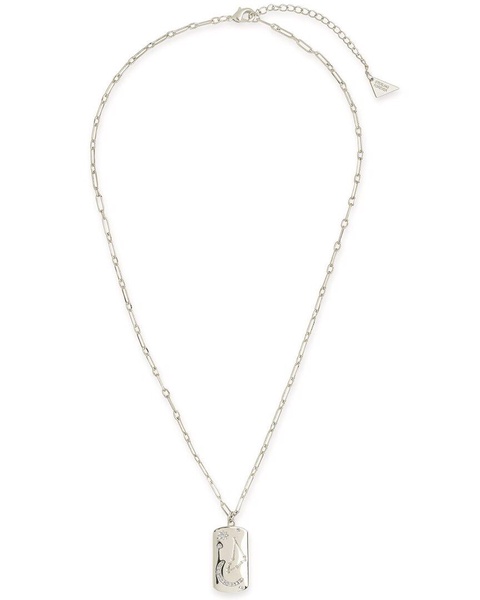Sterling Forever Capricorn Constellation Dog Tag Necklace