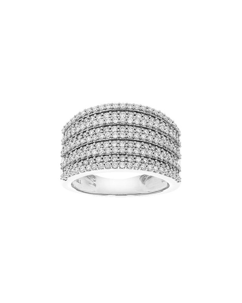 Silver 1.00 ct. tw. Lab-Grown Diamond Ring