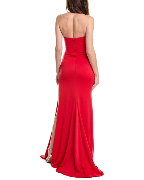 Jovani Pleated Crystal Gown