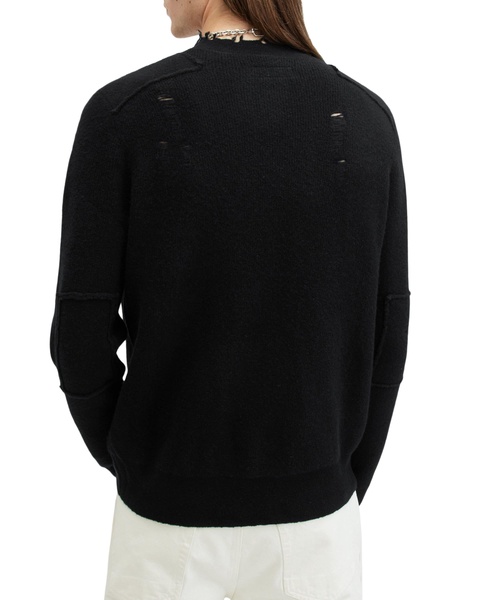 Wool-Blend Distressed Pointer Sweater