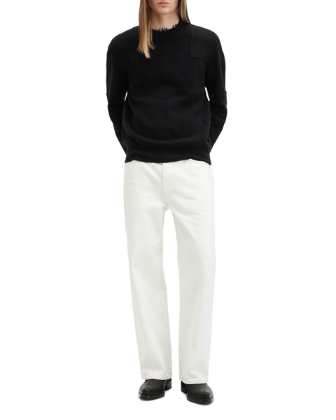 Wool-Blend Distressed Pointer Sweater