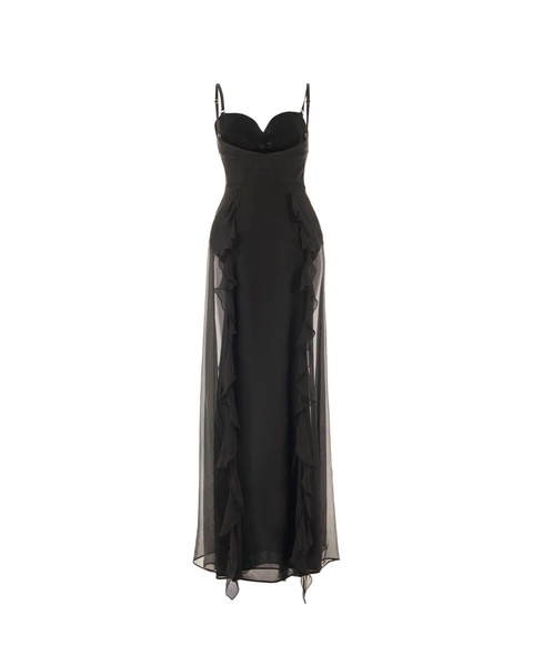 Long Dress With Transparencies
