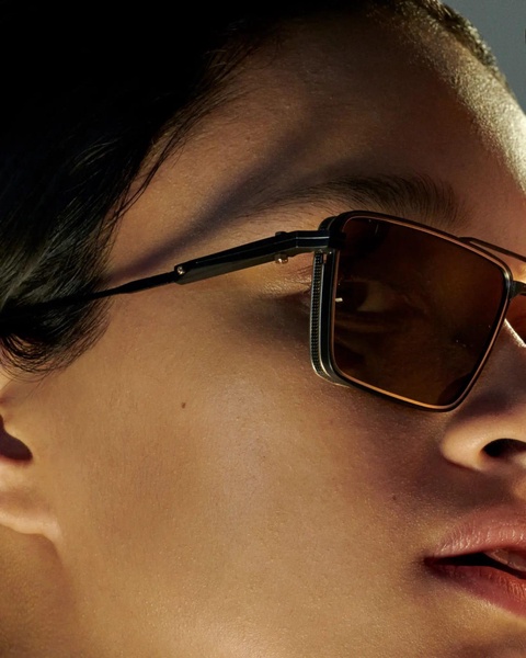 Sprint-a - Brushed Black/matte White Gold Sunglasses Sunglasses