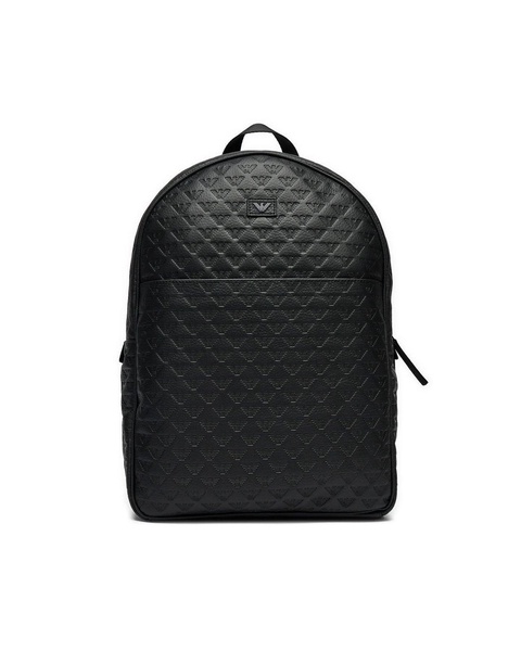 All-over Debossed Logo Zipped Backpack