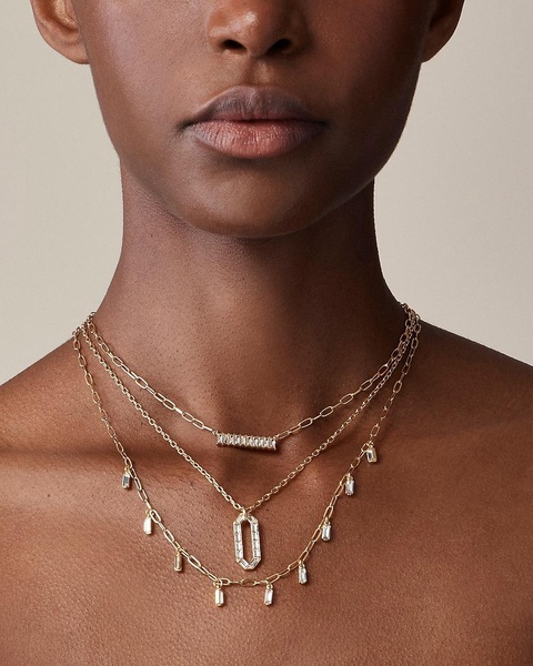 Dainty layered necklaces set