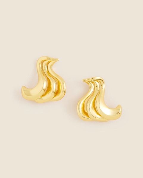 Sculptural squiggle earrings