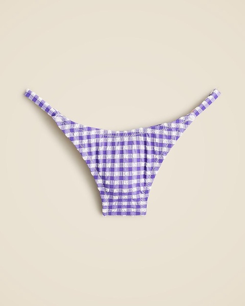 '90s no-tie string bikini bottom in gingham