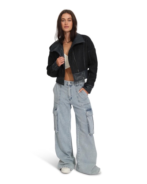 Women's Mad Love Cropped Bomber Jacket