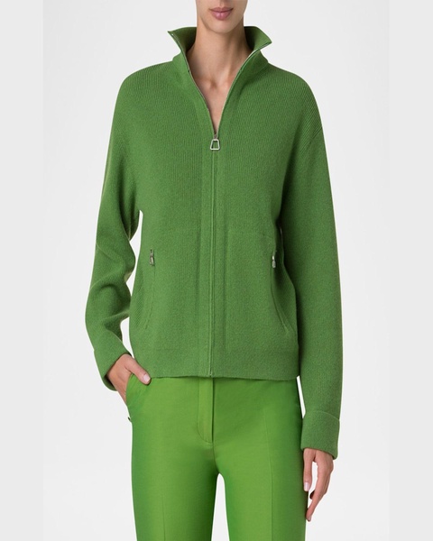 Ribbed Cashmere Cardigan