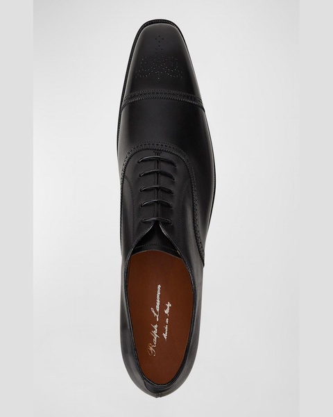 Men's Denver Cap-Toe Leather Oxfords