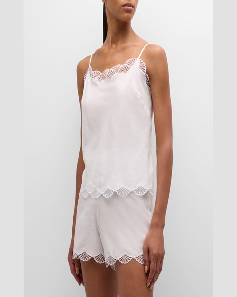 Colette Lace-Trim Cami Pajama Set