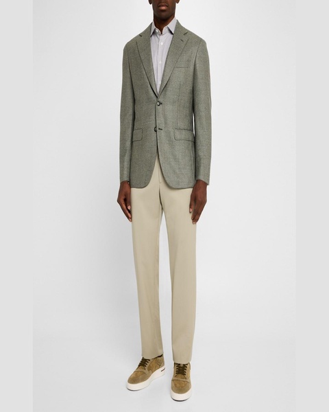 Men's Textured Wool-Cashmere Blazer