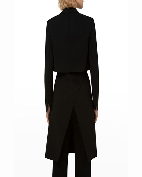 Cropped Double-Face Wool Jacket