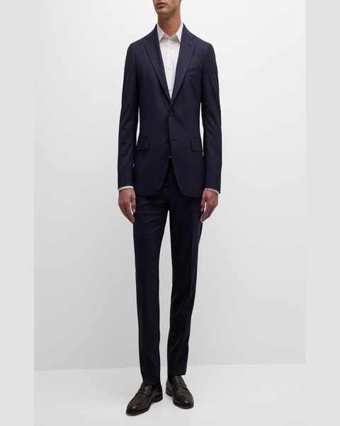 Men's Solid Wool Suit