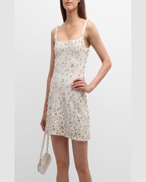 Ziva Sequin & Rhinestone Mini Dress