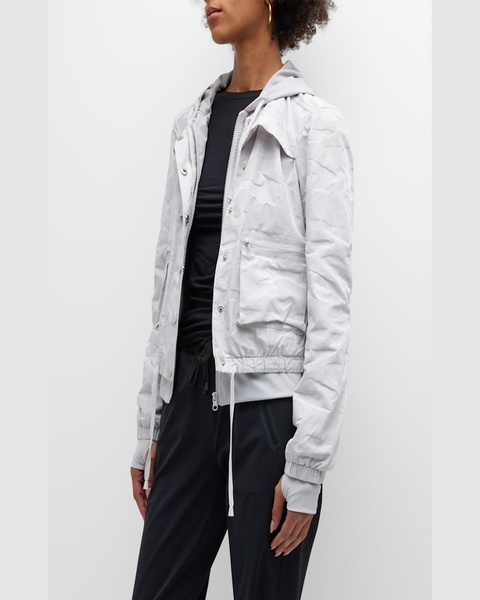 Skyfall Camo-Print Aviator Jacket
