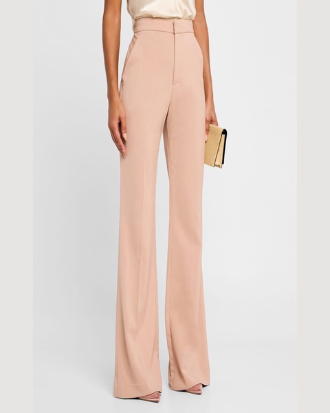 Sophie II Straight-Leg Twill Pants