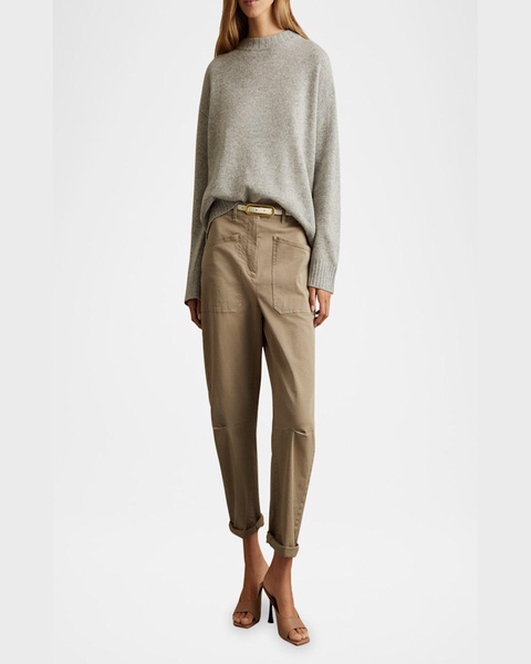 Elena Crewneck Wool-Blend Sweater