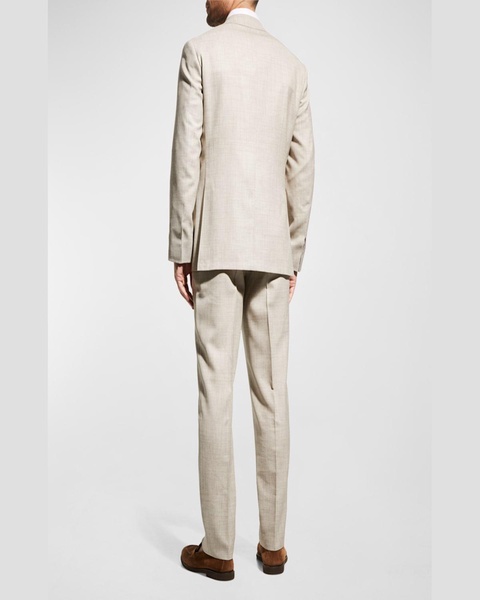 Men's Solid Linen-Blend Suit
