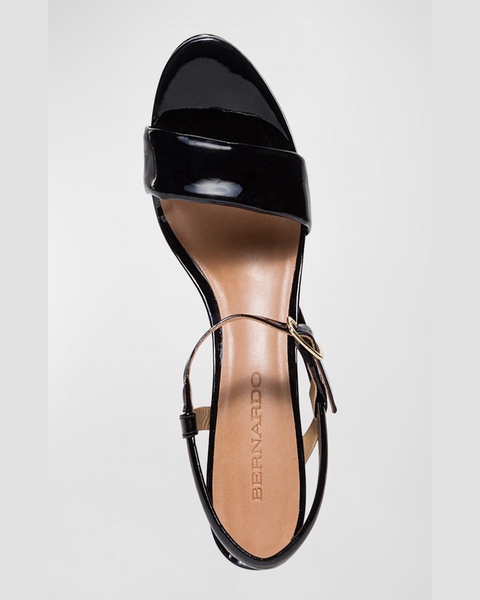 Patent  Ankle-Strap Platform Sandals