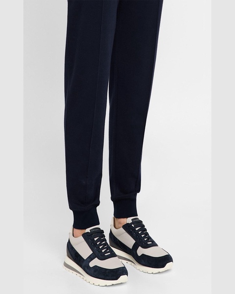 Men's Olimpo Leather and Suede Sneakers