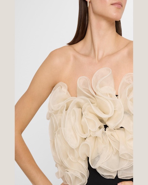 Aisha Ruffle Halter Mini Dress