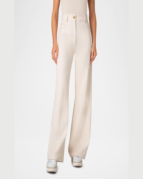 Cooper Wide Leg Cotton Wool Denim Pants