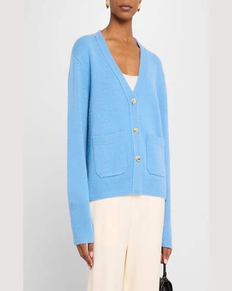 Janelle Cashmere Button-Down Cardigan
