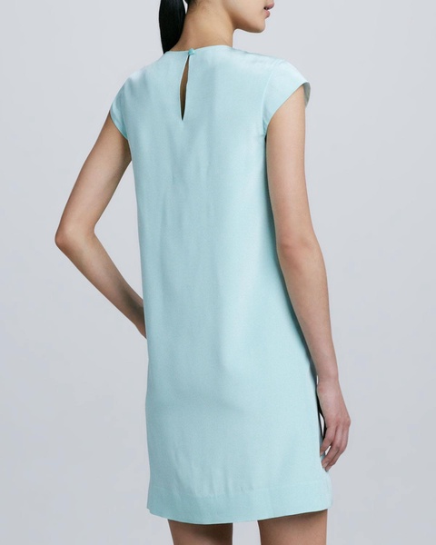 Strapless Foiled Mikado Column Gown