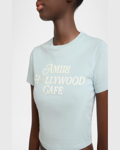 Amiri Hollywood Cafe Crop Baby T-Shirt