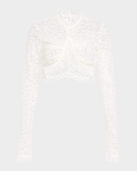 Dylan Long-Sleeve Lace Top