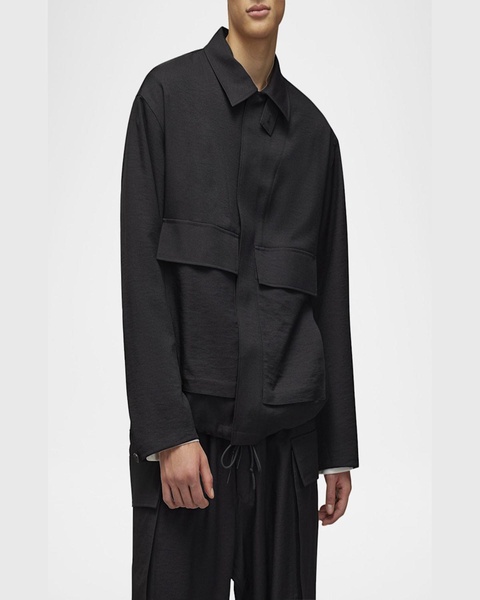 Men's Solid Coach Jacket