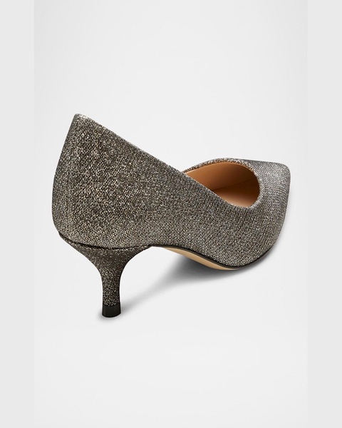Stuart Metallic Kitten Pumps